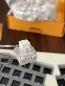 White keyboard switch